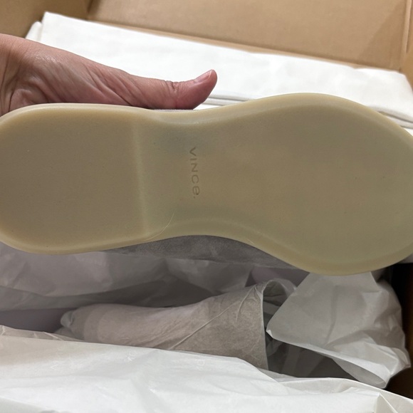 NWB Vince Light Gray Suede Men's Loafers - Picture 2 of 3